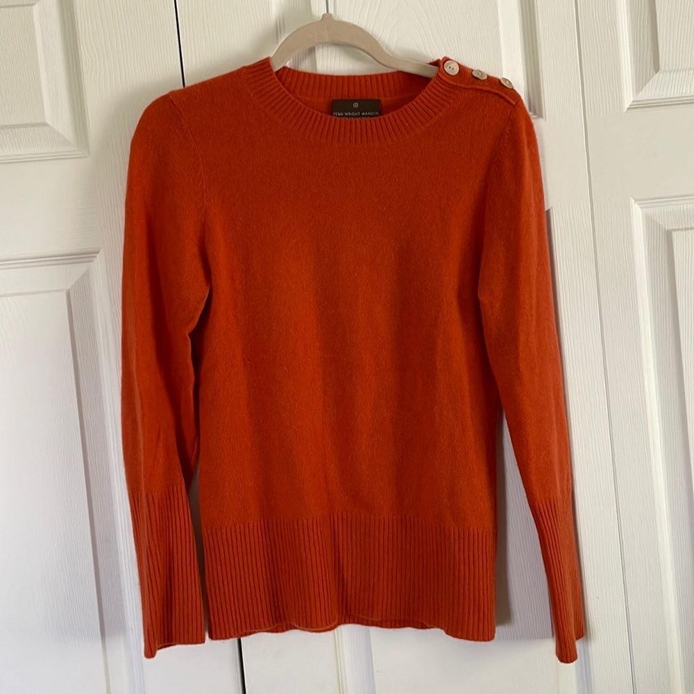 Orange Cashmere Sweater